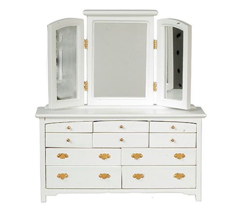 AZT5597 - Slat Dresser W/Triple Mirror