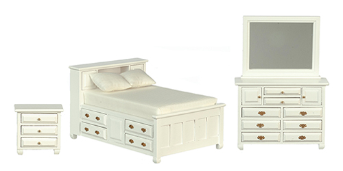 AZT5765 - Double Bedroom Set/3/Whit