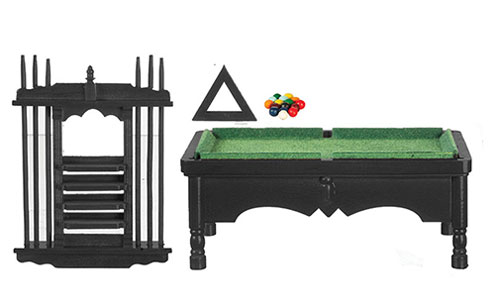 AZT5984 - Pool Table Set, Black, Cs