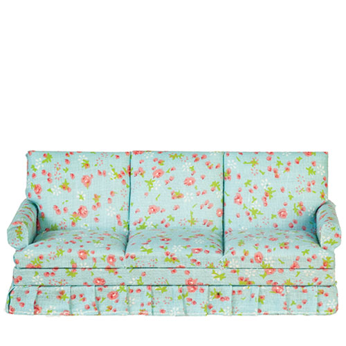 AZT6574 - Brown Floral Sofa, Walnut