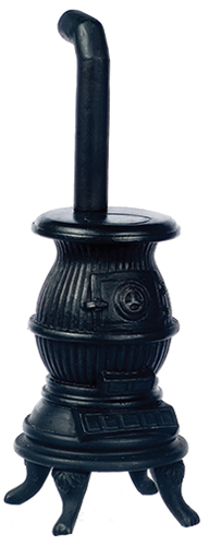 AZT6658 - Pot Belly Stove, Black