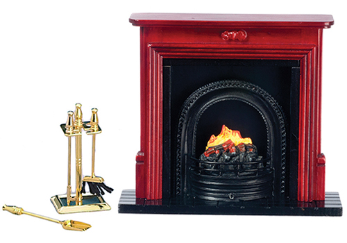 AZT8009 - Fireplace &amp; Accessories Set, 6Pc