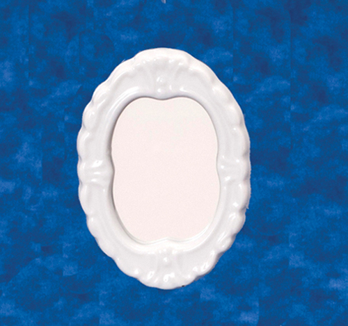 AZT8034 - .Porcelain Mirror, White