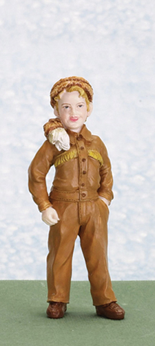 AZT8246 - Bart/Boy With Coonskin Cap Figure