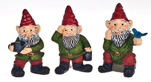 AZT8529 - 1-1/2 In Gnomes Set, 3Pc