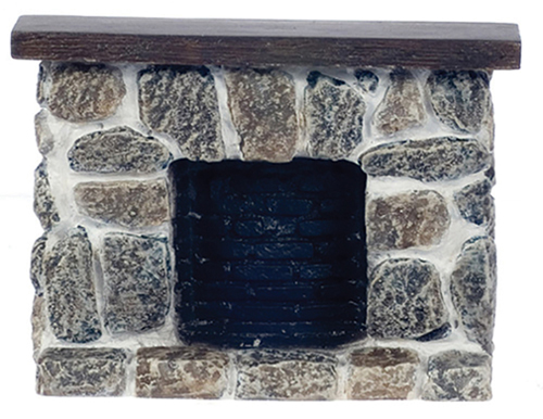 AZYM0215 - Fieldstone Fireplace, Gray