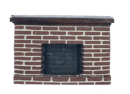 AZYM0219 - 1/2In Red Brick Fireplace