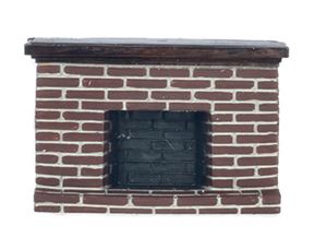 AZYM0219 - 1/2In Red Brick Fireplace