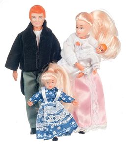 AZ00040 - Victorian Family Doll Set /4, Blonde