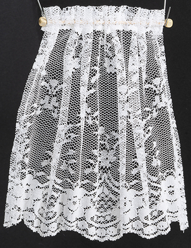 BB50102 - Curtains: Lace Panel, 1-1/2 In White