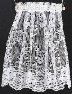 BB50102 - Curtains: Lace Panel, 1-1/2 In White