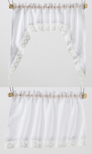 BB50312 - Curtains: Demi Cape, White