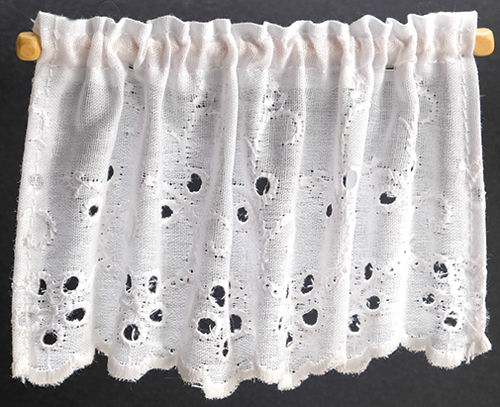 BB50702 - Curtains: Embroidered Tier, White