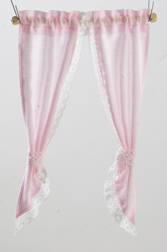 BB52114 - Demi Curtains: Tie Back, Pink