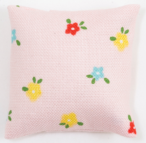 BB80026 - Pillow: Pink with Flowers