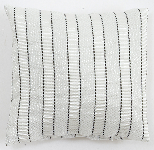 BB80031 - Pillow: Silver and White Stripe