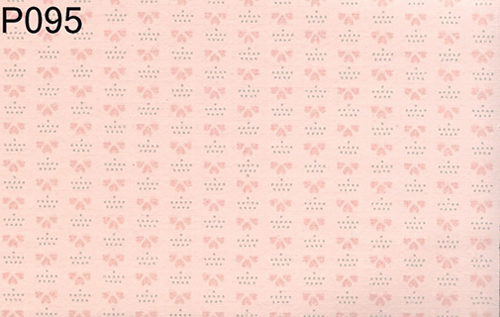 BH095 - Prepasted Wallpaper, 3 Pieces: Rose Mini Print On Pink