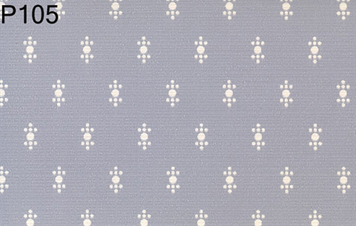 BH105 - Prepasted Wallpaper, 3 Pieces: Print On Blue