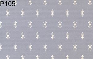 BH105 - Prepasted Wallpaper, 3 Pieces: Print On Blue