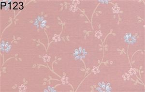 BH123 - Prepasted Wallpaper, 3 Pieces: Floral Print On Mauve