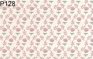 BH128 - Prepasted Wallpaper, 3 Pieces: Rose Floral On Cream