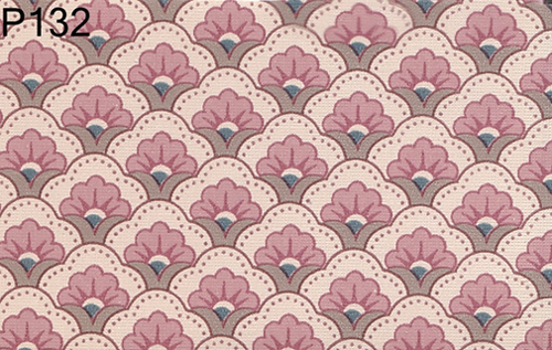 BH132 - Prepasted Wallpaper, 3 Pieces: Rose Floral Geometric