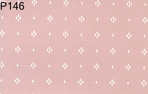 BH146 - Prepasted Wallpaper, 3 Pieces: Cream Print On Pink