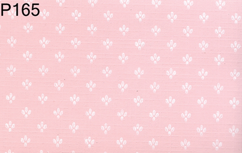 BH165 - Prepasted Wallpaper, 3 Pieces: White Mini Print On Pink