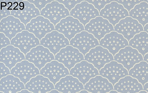 BH229 - Prepasted Wallpaper, 3 Pieces: Blue Lace Arches
