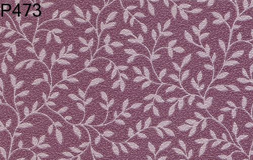 BH473 - Prepasted Wallpaper, 3 Pieces: Fern On Grape