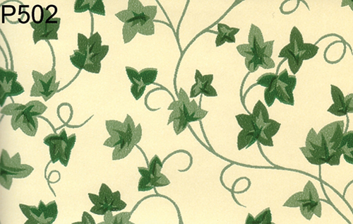 BH502 - Prepasted Wallpaper, 3 Pieces: Ivy On Yellow
