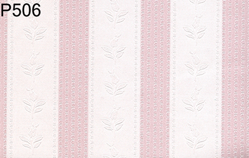 BH506 - Prepasted Wallpaper, 3 Pieces: Pink Ribbon Stripe