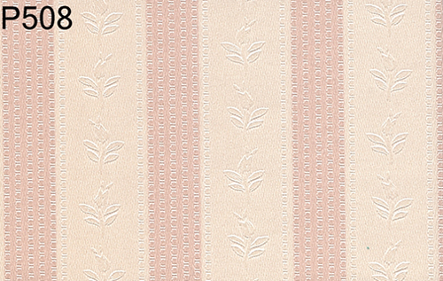 BH508 - Prepasted Wallpaper, 3 Pieces: Peach/Beige Ribbon