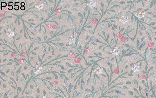 BH558 - Prepasted Wallpaper, 3 Pieces: Winterberry Sprigs