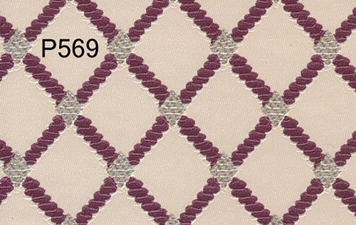 BH569 - Prepasted Wallpaper, 3 Pieces: Maroon Trellis/Beige