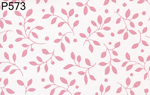 BH573 - Prepasted Wallpaper, 3 Pieces: Rose Ivy On White