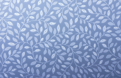 BH579 - Prepasted Wallpaper, 3 Pieces: Blue Vine On Blue