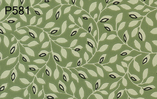 BH581 - Prepasted Wallpaper, 3 Pieces: Green Vine On Green