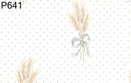 BH641 - Prepasted Wallpaper, 3 Pieces: Dotted Wheat