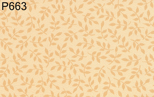 BH663 - Prepasted Wallpaper, 3 Pieces: Gold Sprigs On Gold