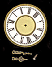 BLD146B - 7-3/4In White Roman Dial with Hands/Brass B