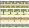 BPHAC100 - 1/2In Scale Wallpaper, 6pc: Arts &amp; Crafts Borders