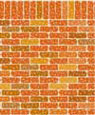 BPHBK1R - 1/2In Scale Wallpaper, 6pc: Red Brick
