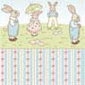 BPHED112 - 1/2In Scale Wallpaper, 6pc: Bunny Parade