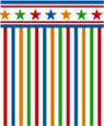 BPQCH202 - 1/4In Scale Wallpaper, 6pc: Stripes