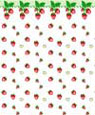 BPQKT106 - 1/4In Scale Wallpaper, 6pc: Strawberries
