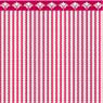 BPHAM101R - 1/2In Scale Wallpaper, 6pc: Ticking, Red