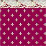 BPHRE103C - 1/2In Scale Wallpaper, 6pc: Swag, Crimson