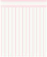 BPQGE101R - 1/4In Scale Wallpaper, 6pc: Oxford Stripe, Rose