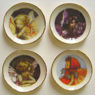 BYBCDD161 - Small Fairy Plate 4Pcs.